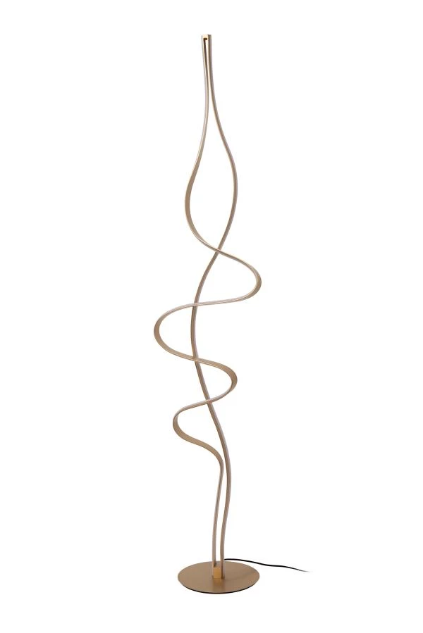 Lucide Premium LAMBADA - Lampadaire - LED Dim. - 1x38W 2700K - Or Mat / Laiton - éteint